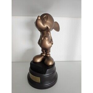 Disney Mickey Mouse Bronze Statue Walt Disney Studios Collectible Pre-Owned